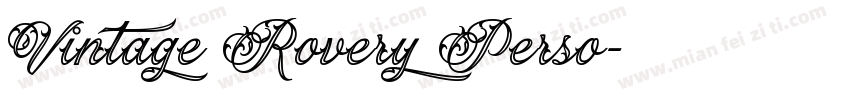 Vintage Rovery Perso字体转换